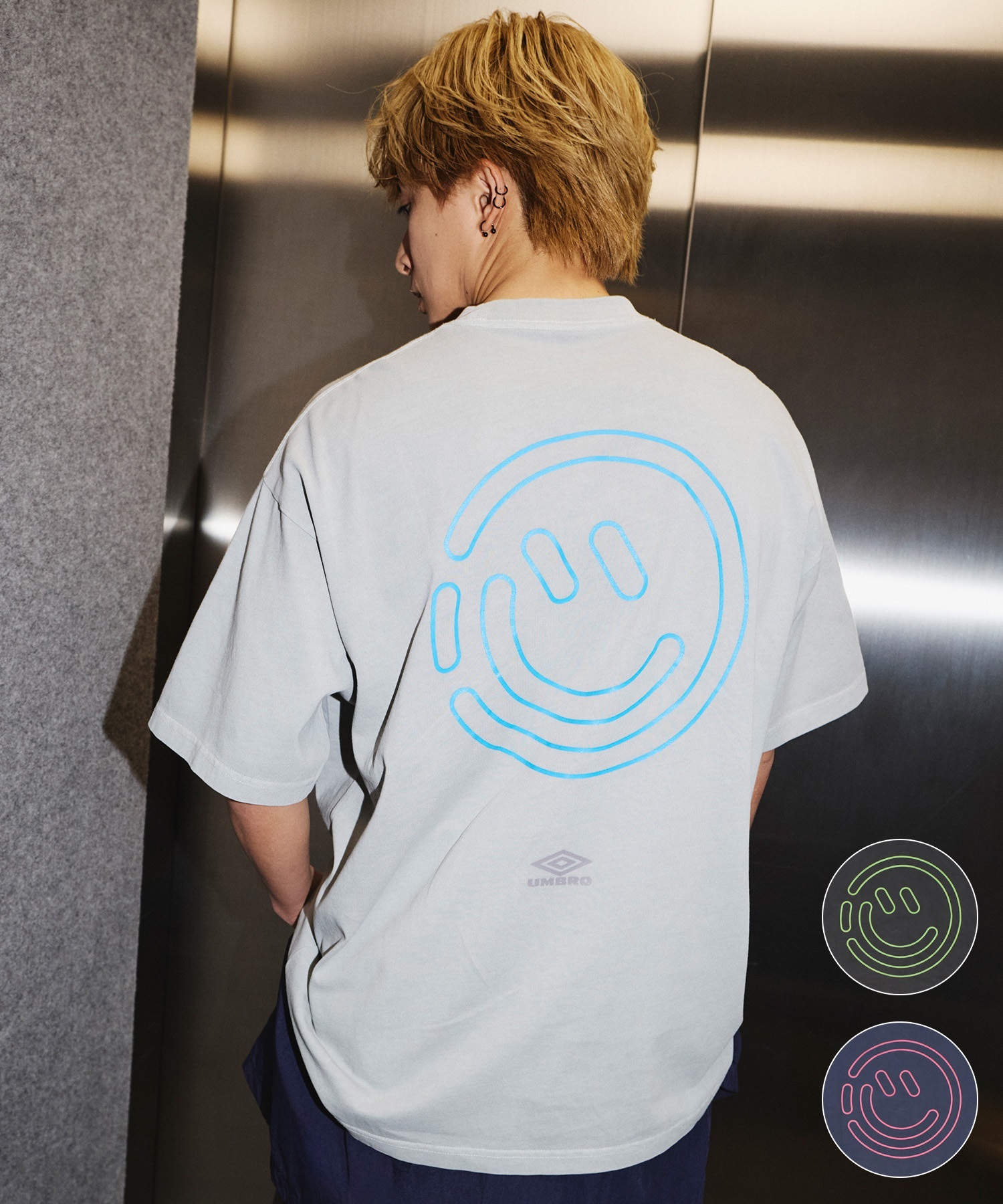 UMBRO アンブロ × ALAN SHIRAHAMA 半袖 Tシャツ UM26SSAL-CS01(C.GRAY-M)