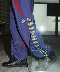 UMBRO アンブロ × ALAN SHIRAHAMA トラックパンツ UM26SSAL-PT01(NAVY-M)