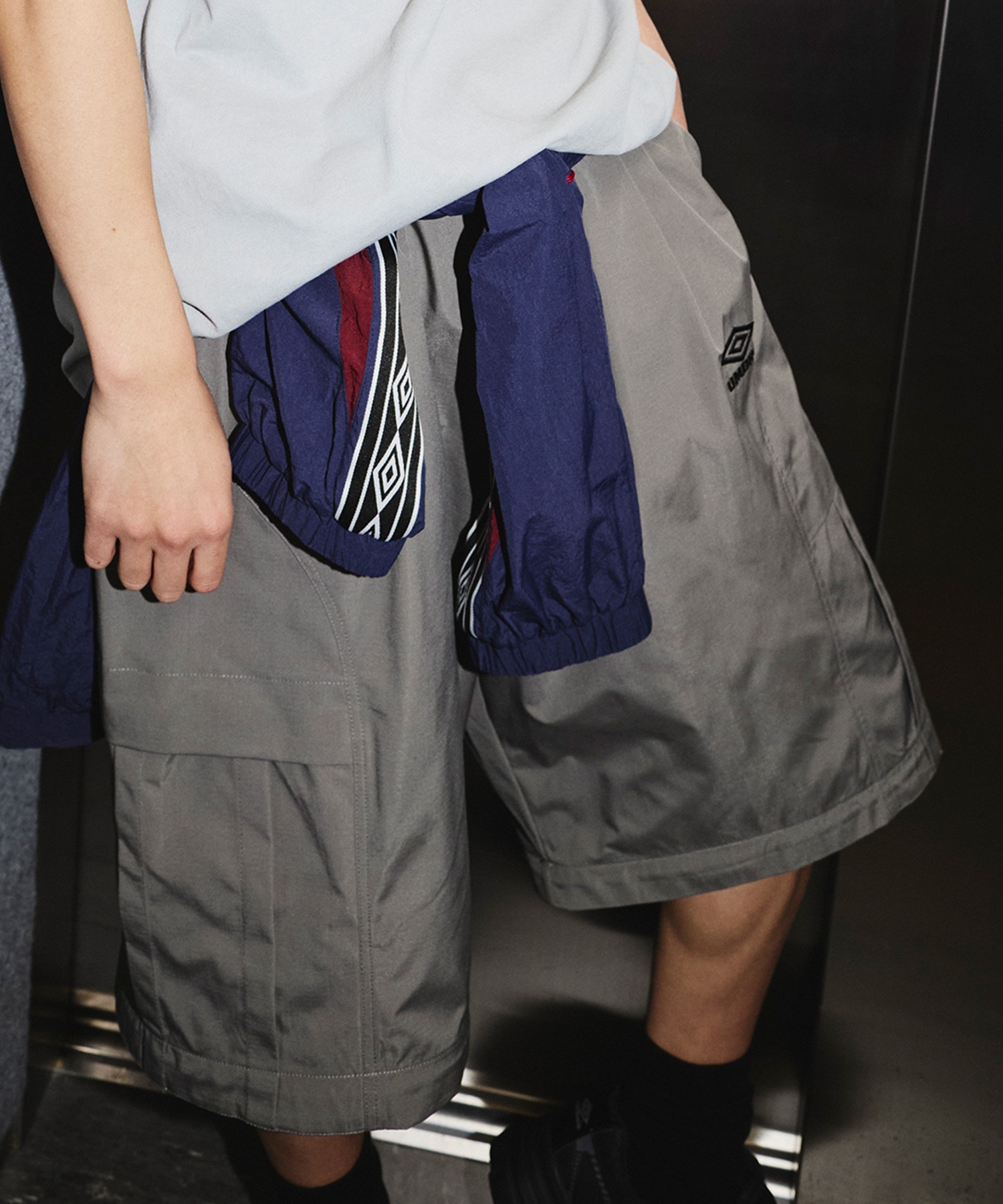 UMBRO アンブロ × ALAN SHIRAHAMA デタッチャブル カーゴパンツ UM26SSAL-PT02(L.GRAY-M)