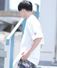 DEVILUSE デビルユース メンズ ラッシュガード 半袖 Tシャツ オーバーサイズ 水陸両用 ムラサキスポーツ限定 243OO1ST301DU(WHT-M)