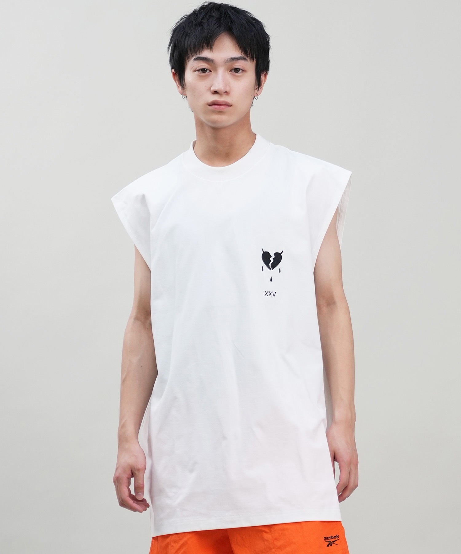 DEVILUSE デビルユース メンズ ラッシュガード ノースリーブ タンクトップ 水陸両用 ムラサキスポーツ限定 243OO1ST307DU(WHT-M)