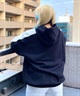 X-GIRL/エックスガール  CONTRAST COLOR SWEAT HOODIE レディース プルオーバー パーカー 105233012022(WHITE-M)