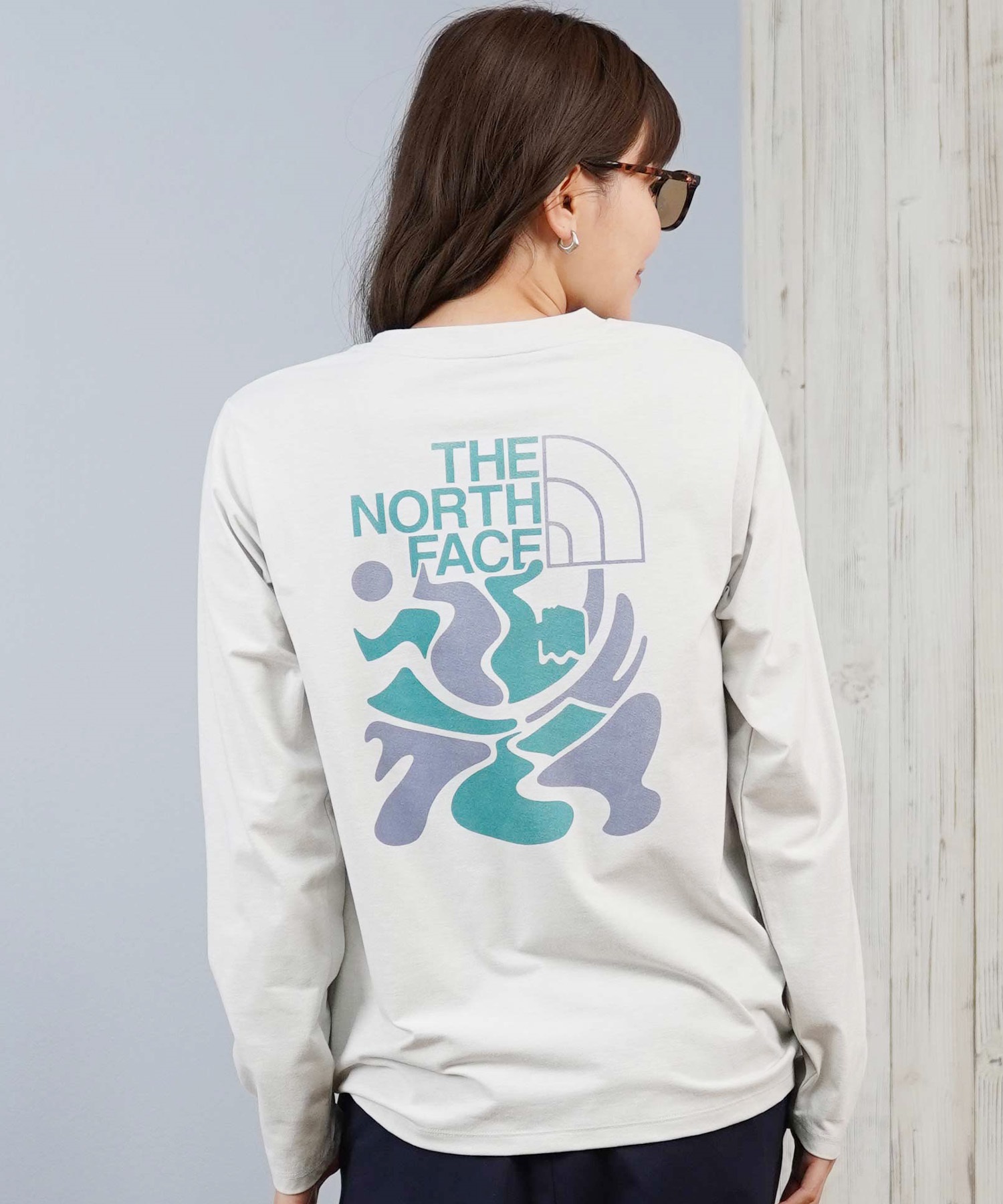 THE NORTH FACE ザ・ノース・フェイス 長袖 Tシャツ ロンT レディース バックプリント ロゴ L S ES Climbing Logo Tee NTW82584(K-M)