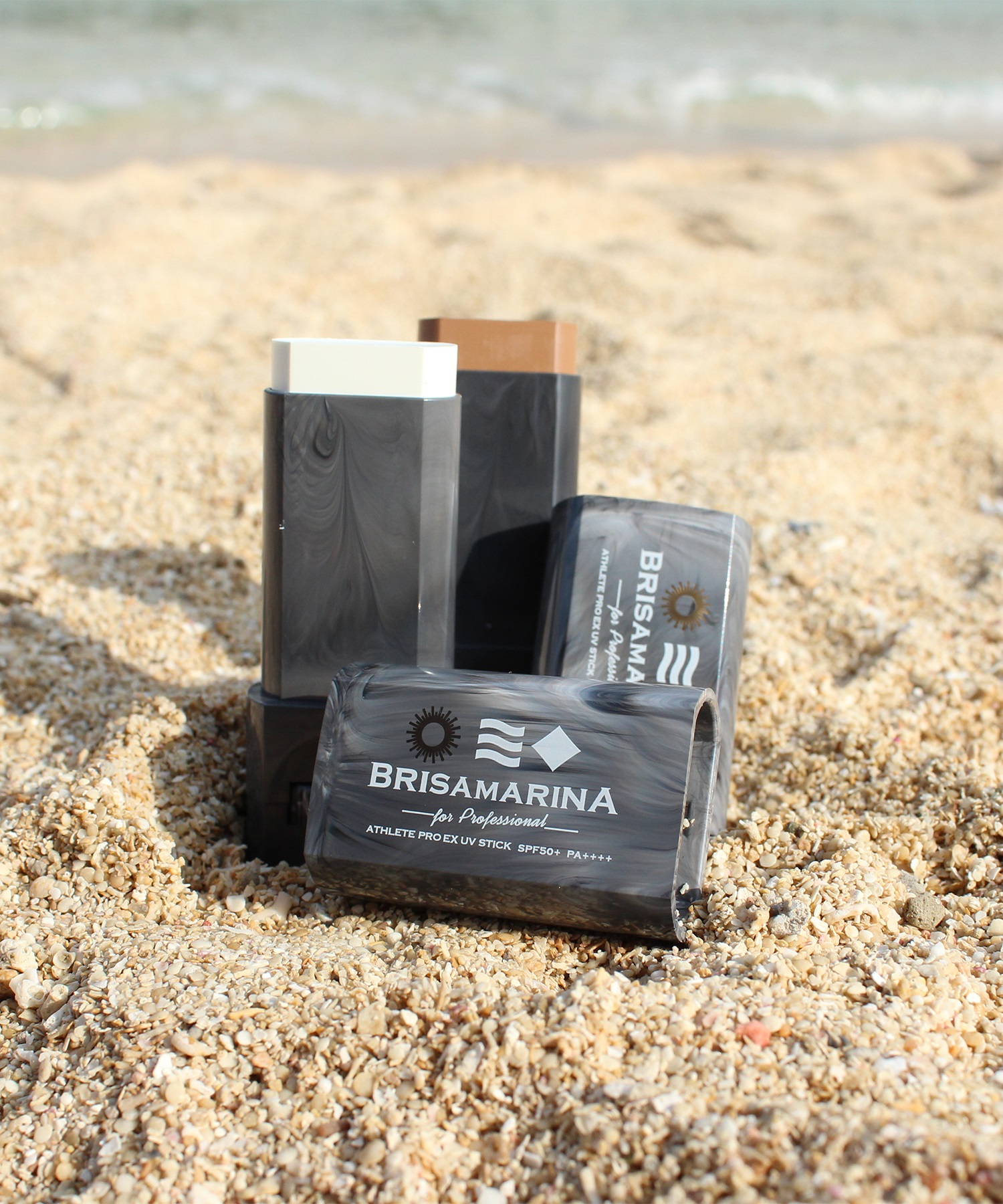 BRISAMARINA ブリサマリーナ アスリートプロEX　UVスティック 10g 日焼け止め ミラー付き サーフィン ムラサキスポーツ(WHT-ONE)