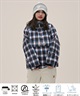 6KNOT シックスノット CHECK スノーボード ウェア ジャケット レディース ムラサキスポーツ 25-26モデル LL C28【2526】(BLACK-S)