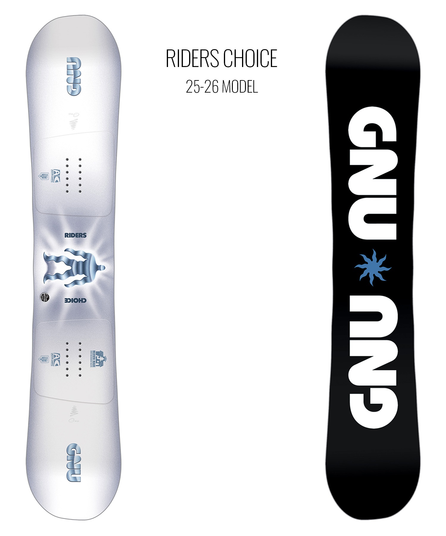 GNU グヌー ライダース チョイス スノーボード 板 メンズ 25-26 MM A31(WT/GY-151cm)