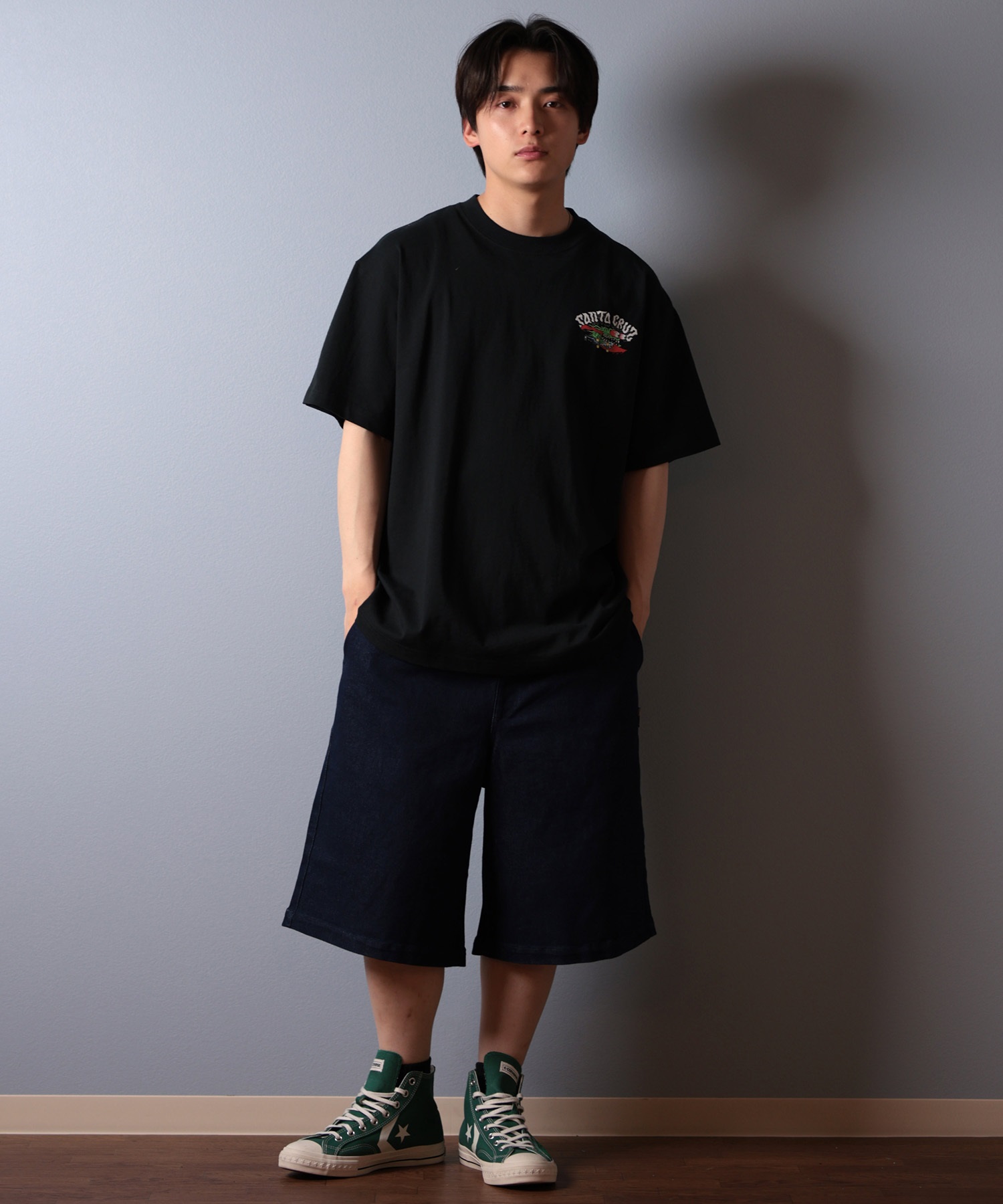 SANTACRUZ サンタクルーズ 半袖 Tシャツ メンズ バックプリント SLASHER 502252404 ムラサキスポーツ限定(WHITE-M)