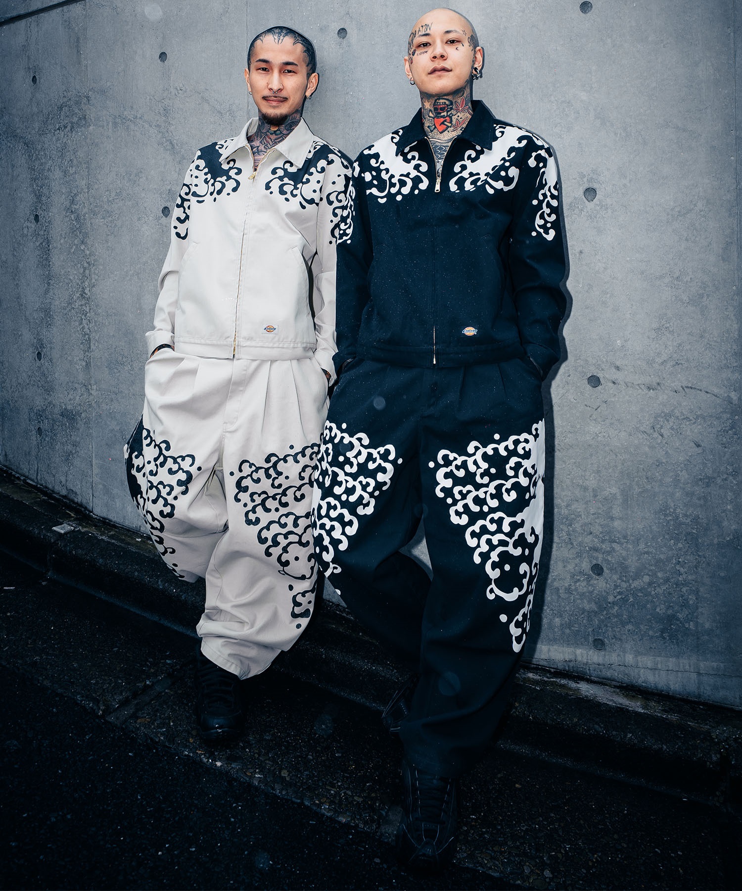 Dickies ディッキーズ ロングパンツ メンズ INSCRIBE TATTOO コラボモデル MS X INS WAVE PRINT PT 81560500(0003-M)