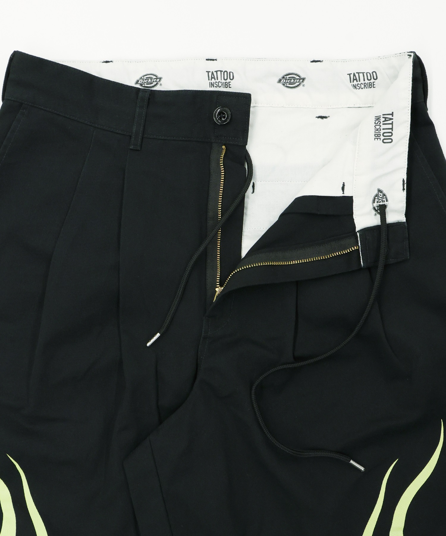Dickies ディッキーズ ロングパンツ メンズ INSCRIBE TATTOO コラボモデル MS X INS FIRE PRINT PT 81560600(0080-M)