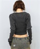 DC ディーシー 長袖 Tシャツ ロンT レディース クロップド丈 ショート丈 シンプル TELECO SHORT LS LLT254311(BES-M)