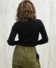 DC ディーシー 長袖 Tシャツ ロンT レディース クロップド丈 ショート丈 シンプル TELECO SHORT LS LLT254311(BES-M)