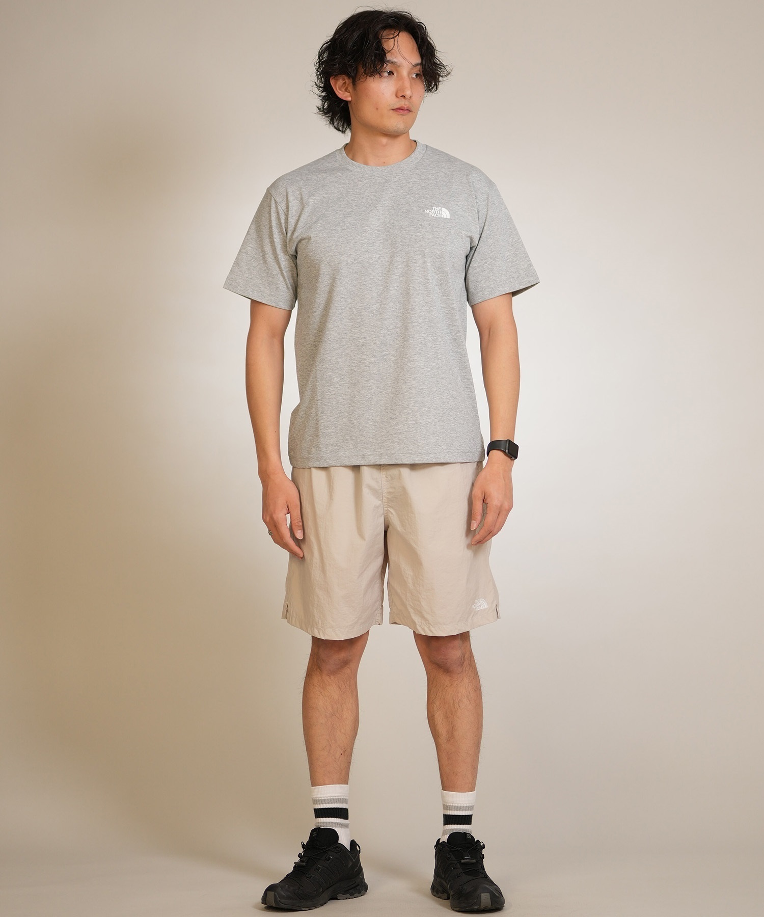 THE NORTH FACE ザ・ノース・フェイス 半袖 Tシャツ メンズ ショートスリーブバンダナスクエアロゴティー NT32446(W2-S)