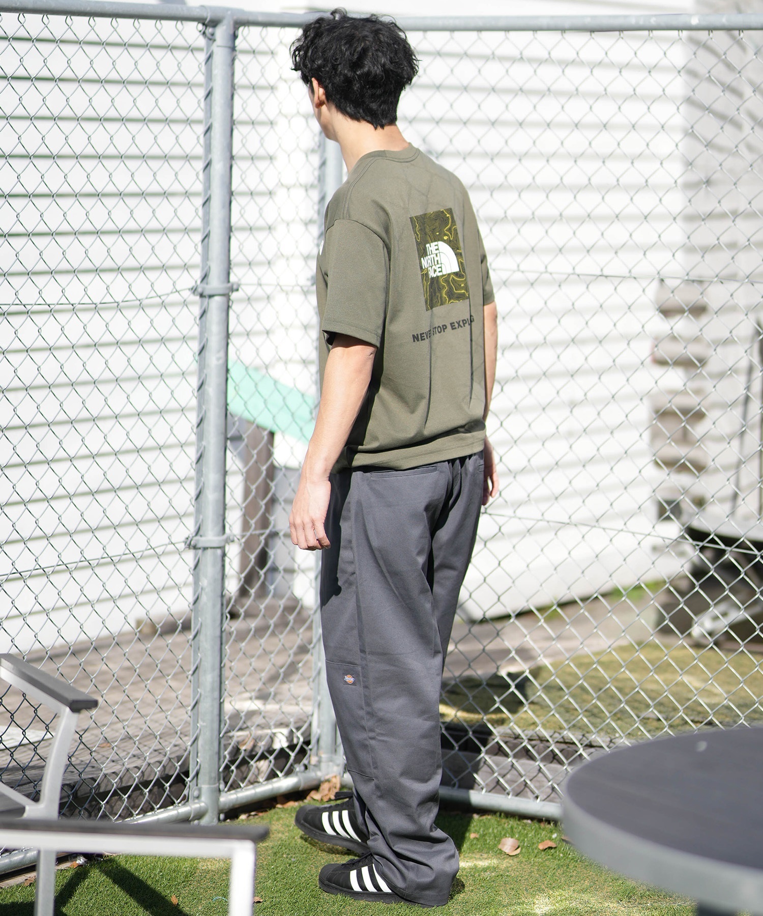 THE NORTH FACE ザ・ノース・フェイス 半袖 Tシャツ メンズ ショートスリーブバックスクエアートラバースロゴティー NT32543(W-S)