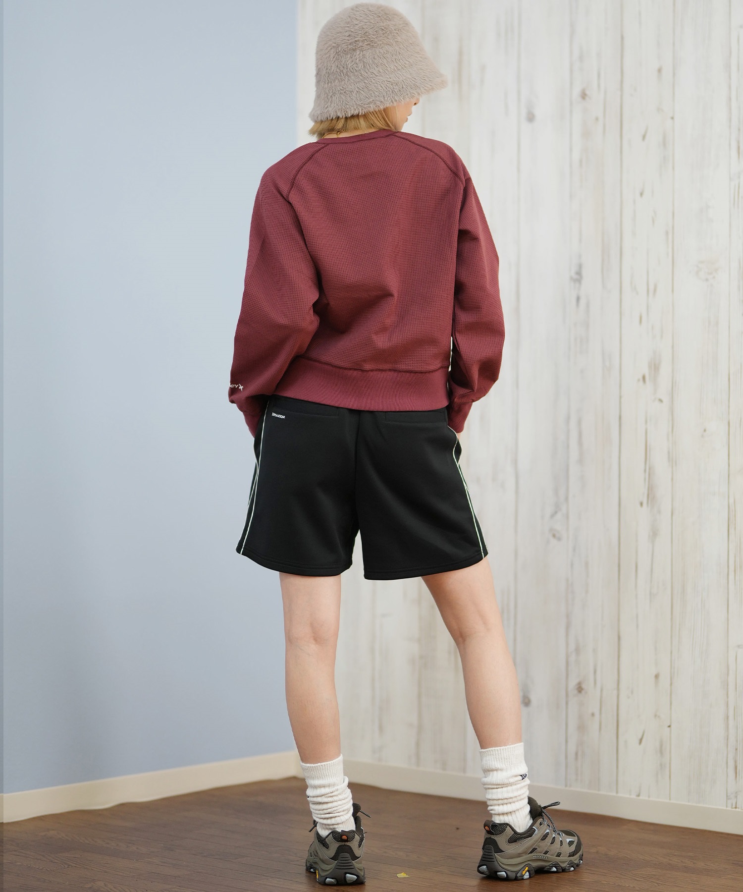 Hurley ハーレー カーディガン レディース シンプル ロゴ THERMAL CARDIGAN WCLS252047(BLK-M)