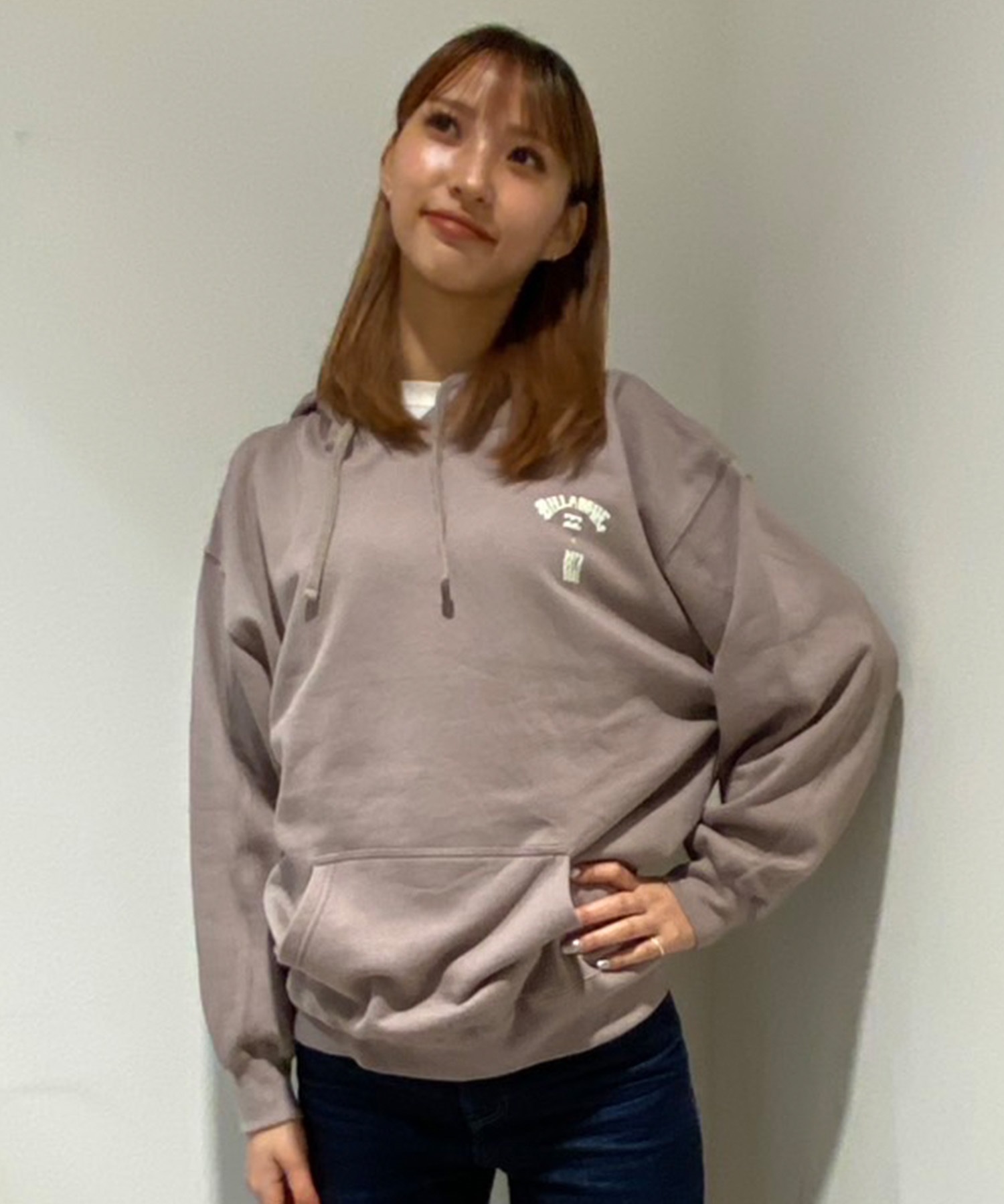 BILLABONG ビラボン パーカー プルオーバー レディース スウェット フーディー バックプリント 裏毛 BF013-015(CZU0-M)