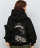 BILLABONG ビラボン プルオーバー パーカー レディース オーバーサイズ バックプリント BF014-015(BLK-M)