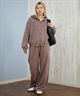 RIKKA FEMME リッカファム ジップアップ パーカー レディース スウェット フーディー ロゴ ワッペン 裏毛 セットアップ対応 RF25FW09(CGY-FREE)