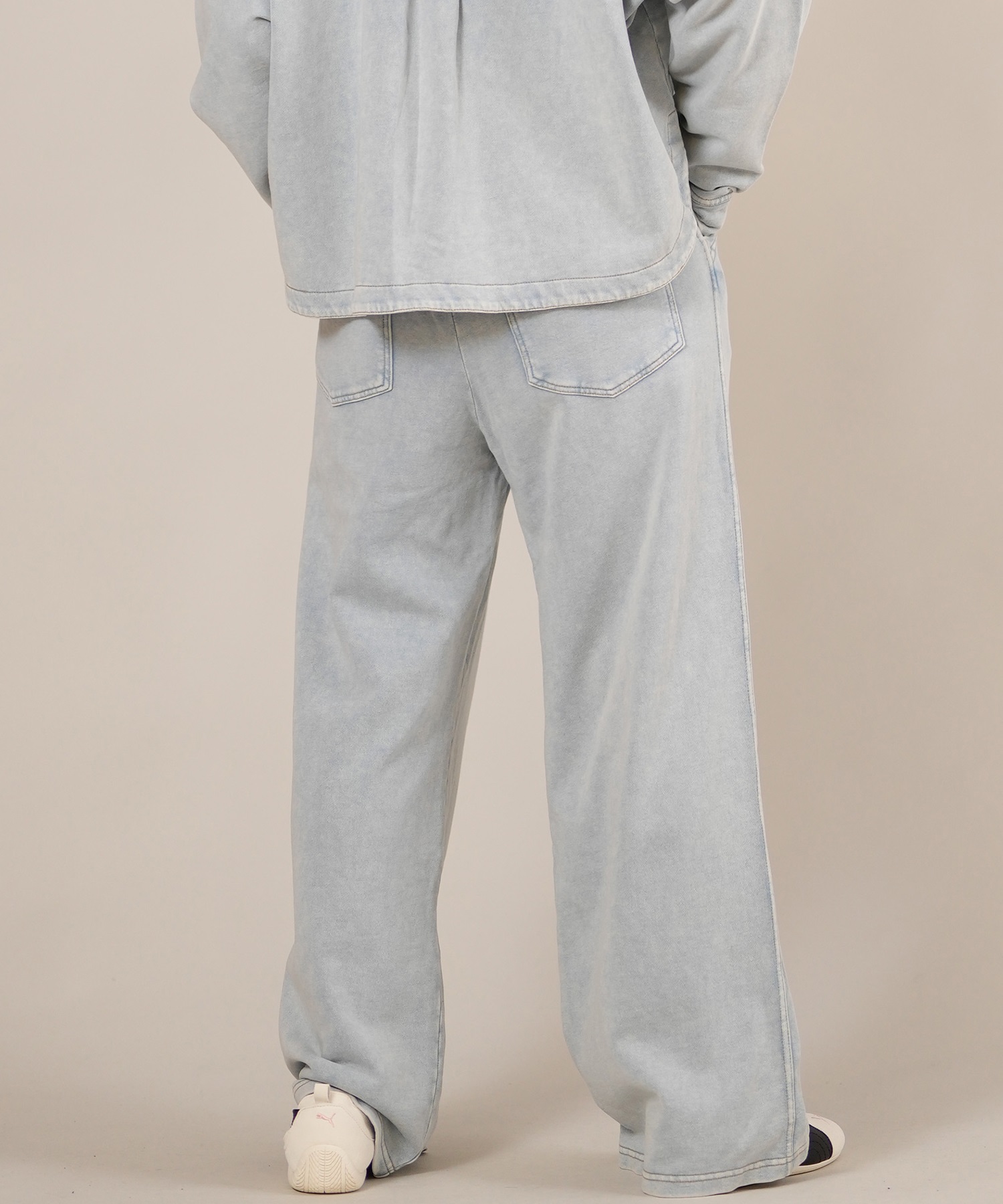 RIKKA FEMME リッカファム ロングパンツ レディース デニム スウェットパンツ セットアップ対応 RF25FW20(BLK-SM)