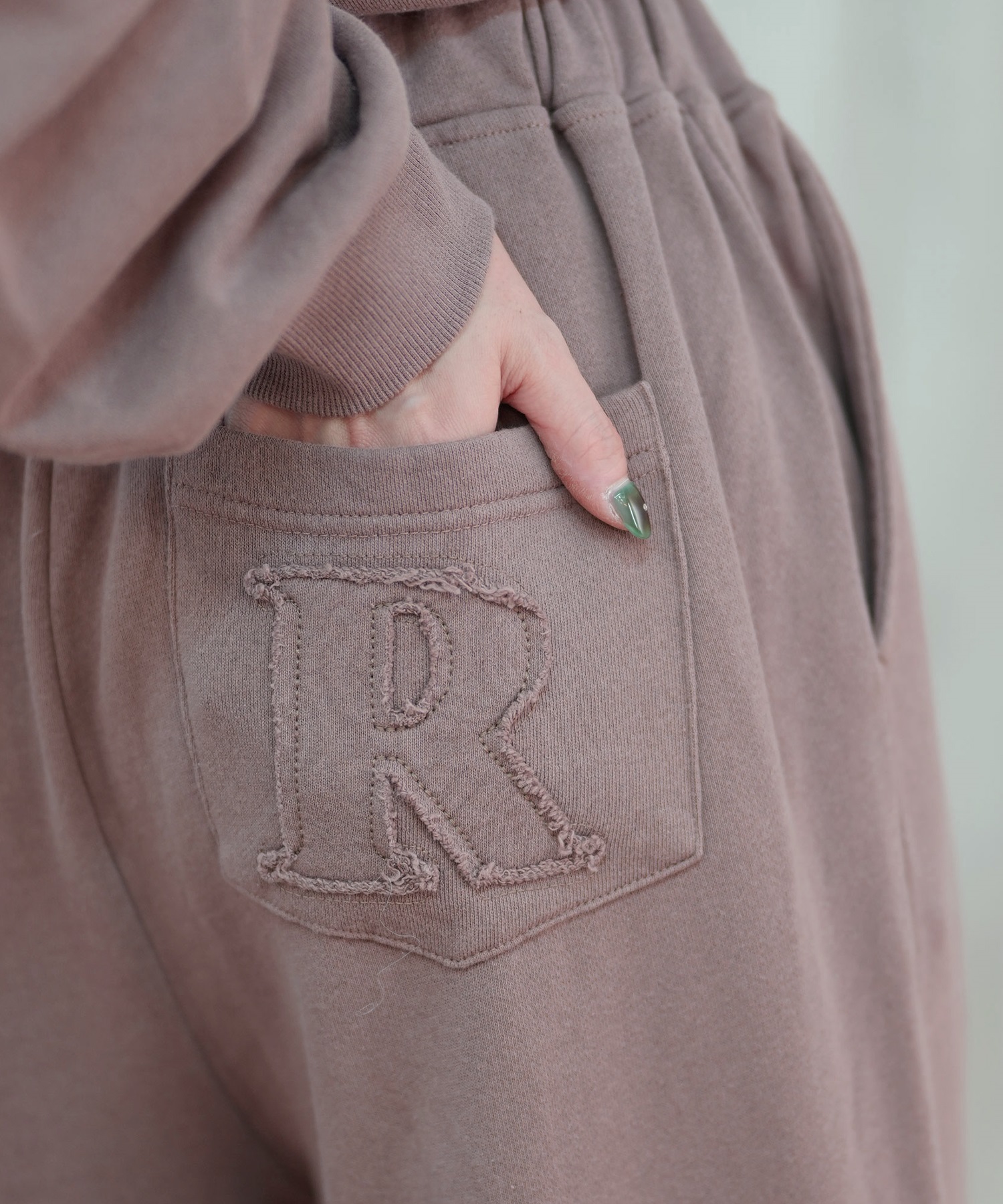 RIKKA FEMME リッカファム ロングパンツ レディース スウェットパンツ ポケット デザイン 裏毛 セットアップ対応 RF25FW10(CGY-FREE)