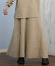 RIKKA FEMME リッカファム ロングスカート レディース リブニットスカート セットアップ対応 RF25FW15(GRY-FREE)