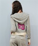 ROXY ロキシー × MANA ジップアップ パーカー レディース ベロア ショート丈 セットアップ対応 ROXY CRUISERS RZP254617T(NVY-M)