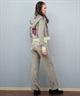 ROXY ロキシー × MANA ジップアップ パーカー レディース ベロア ショート丈 セットアップ対応 ROXY CRUISERS RZP254617T(NVY-M)