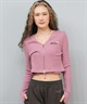 ROXY ロキシー ニット セーター カーディガン レディース クロップド丈 ショート丈 2点セット RDK254010(BLK-M)