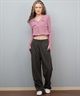 ROXY ロキシー ニット セーター カーディガン レディース クロップド丈 ショート丈 2点セット RDK254010(BLK-M)