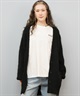 ROXY ロキシー ニット セーター カーディガン レディース ロング シンプル ロゴ MY HEART ウィメンズ カーディガン RSR254602T(BLK-M)