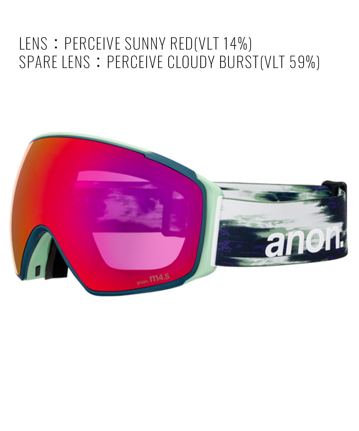 ANON アノン M4S Goggles MFI Face Mask Toric スノーボード ゴーグル ユニセックス ムラサキスポーツ 25-26モデル MM D11【2526】(DEEPCHERRY-NA)