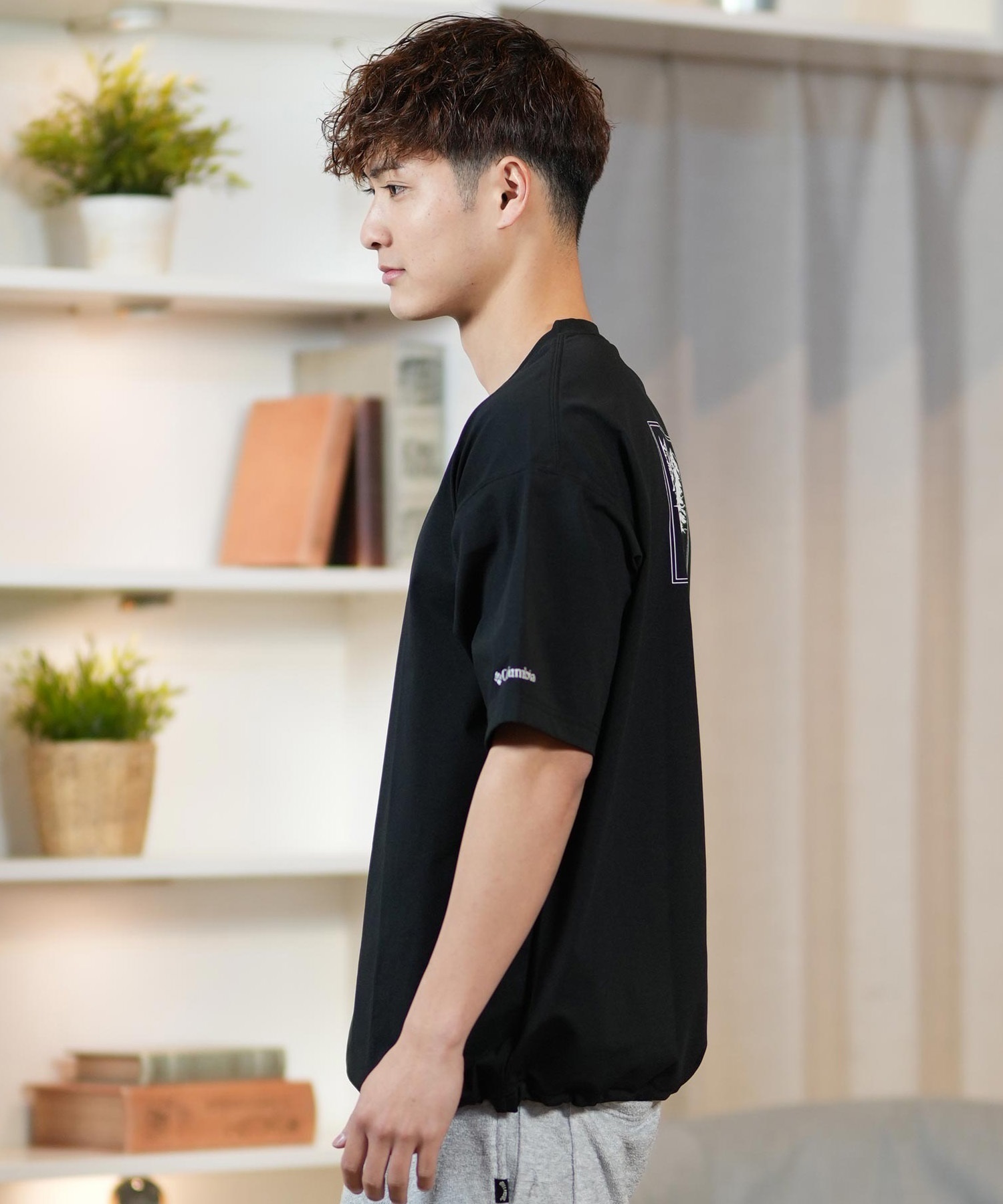 columbia コロンビア 半袖 Tシャツ メンズ 水陸両用 ユーティリティ UVケア PM0684 ムラサキスポーツ限定(100-S)