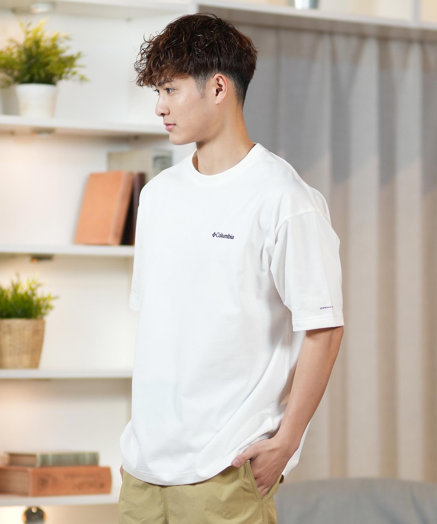columbia コロンビア 半袖 Tシャツ メンズ バックプリント 吸湿速乾 PM0785 ムラサキスポーツ限定(10-M)