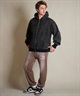 DEAR LAUREL ディアローレル デニム パーカー ジャケット メンズ ジップアップ フーディー ウォッシュ加工 ヴィンテージ風 DENIM PARKA JK D25F-0105(BLK-M)