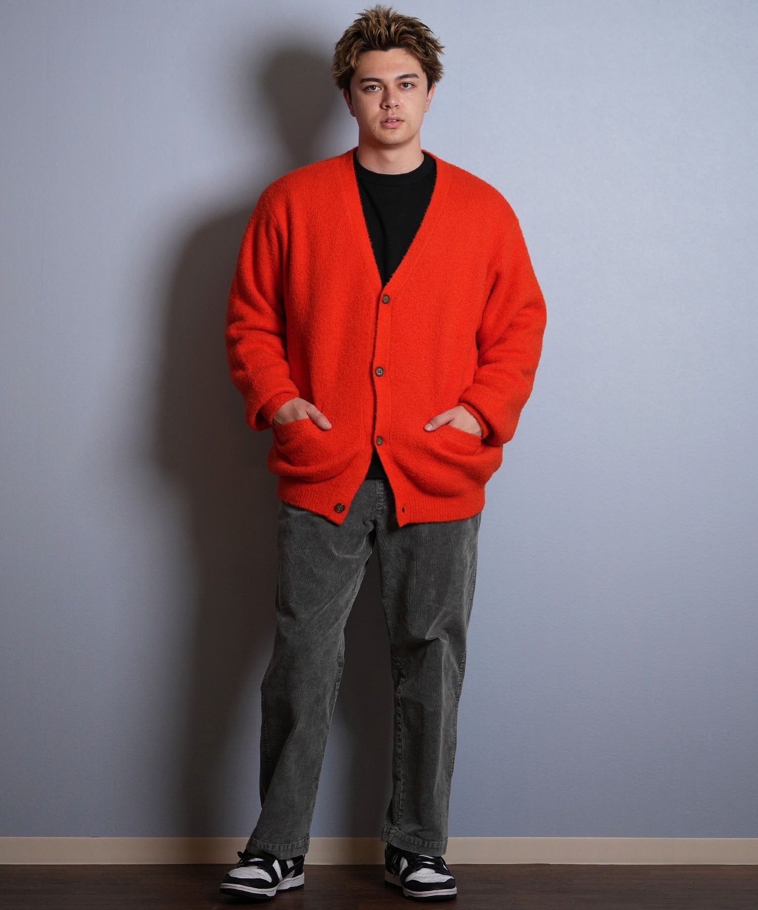 DEAR LAUREL ディアローレル ロングパンツ メンズ コーデュロイ CORDUROY PANTS D25F-3102(BRN-M)