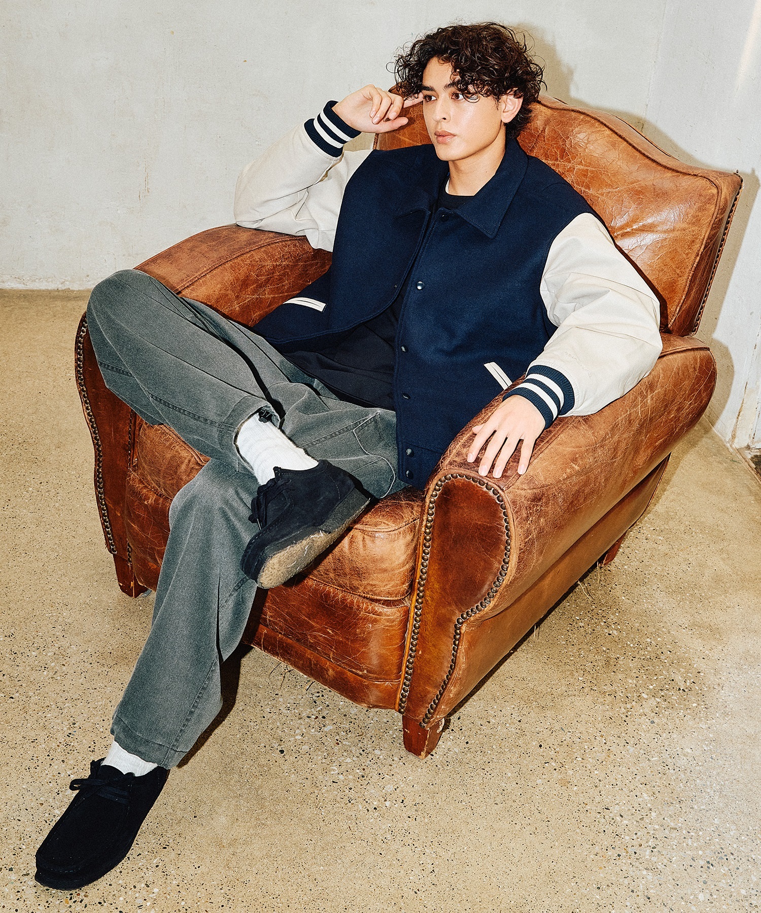 DEAR LAUREL ディアローレル ロングパンツ カーゴパンツ メンズ ロンパン TWILL CARGO PANTS D25F-3105(CGR-M)