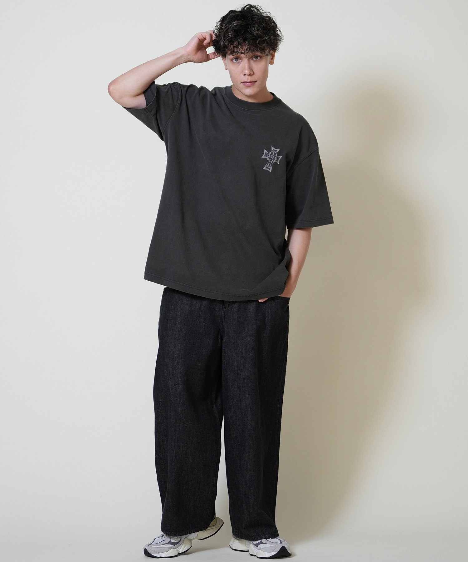 DOGTOWN ドッグタウン 半袖 Tシャツ メンズ バックプリント オーバーサイズ 253DT1ST001(IVO-M)