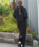 RVCA ルーカ プルオーバー パーカー レディース クロップド丈 ショート丈 ロゴ CROPPED HOODIE BF044-P03(BLK-S)