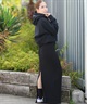 RVCA ルーカ プルオーバー パーカー レディース クロップド丈 ショート丈 ロゴ CROPPED HOODIE BF044-P03(BLK-S)