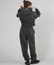 RVCA ルーカ プルオーバー パーカー レディース クロップド丈 ショート丈 ロゴ CROPPED HOODIE BF044-P03(BLK-S)