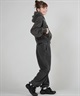 RVCA ルーカ プルオーバー パーカー レディース クロップド丈 ショート丈 ロゴ CROPPED HOODIE BF044-P03(BLK-S)