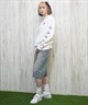 X-girl エックスガール 長袖 Tシャツ レディース ロンT 袖ロゴ バックプリント LIP L S TEE 105251011030(WHITE-M)