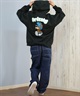 GRIZZLY グリズリー プルオーバー パーカー レディース バックプリント ロゴ KNIT HAT SMOKEY G25FW-4333(BLK-M)