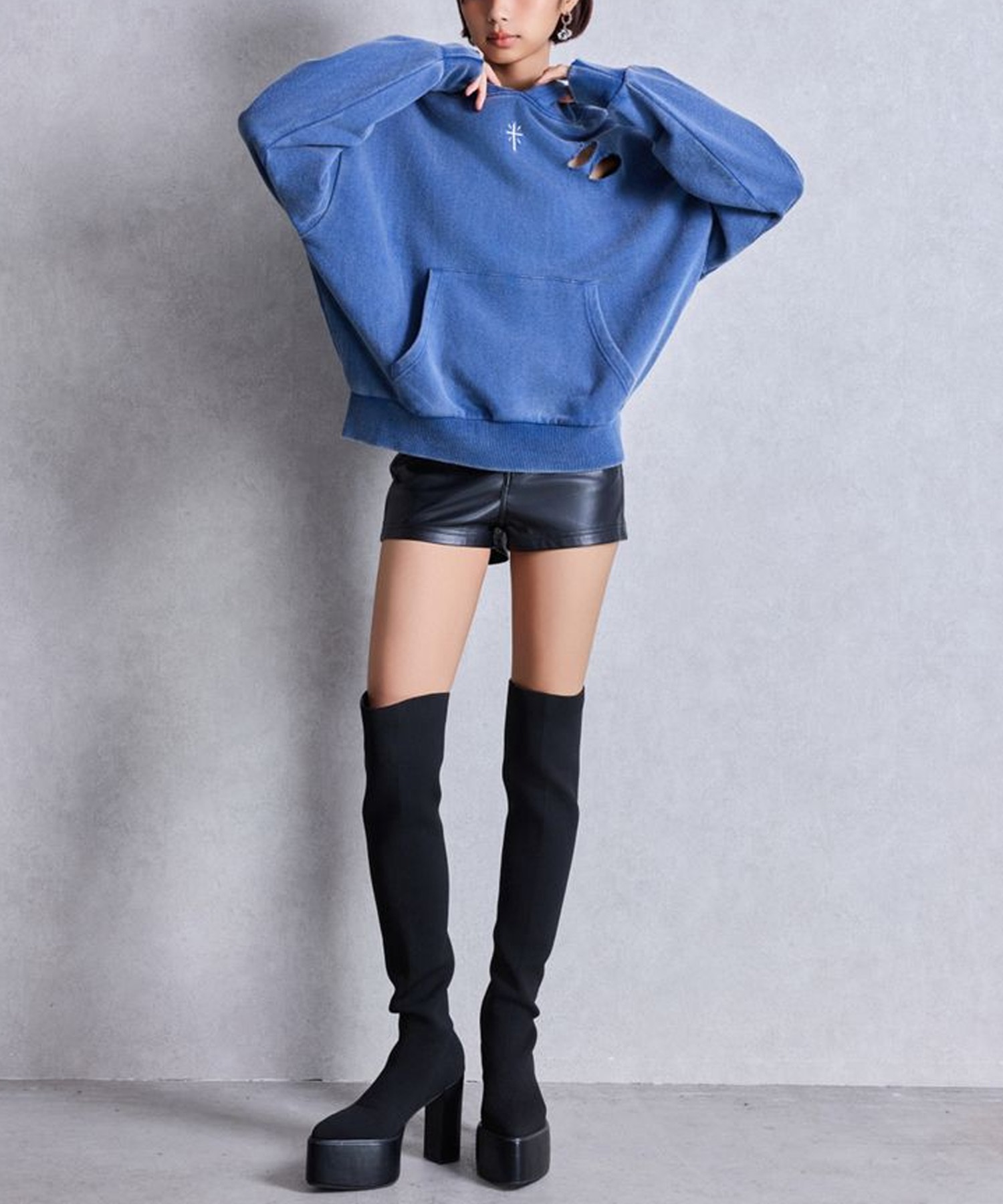 GYDA ジェイダ プルオーバー パーカー レディース GENUINE BUNNY スウェット パーカー 072552703101(O.WHT-FREE)