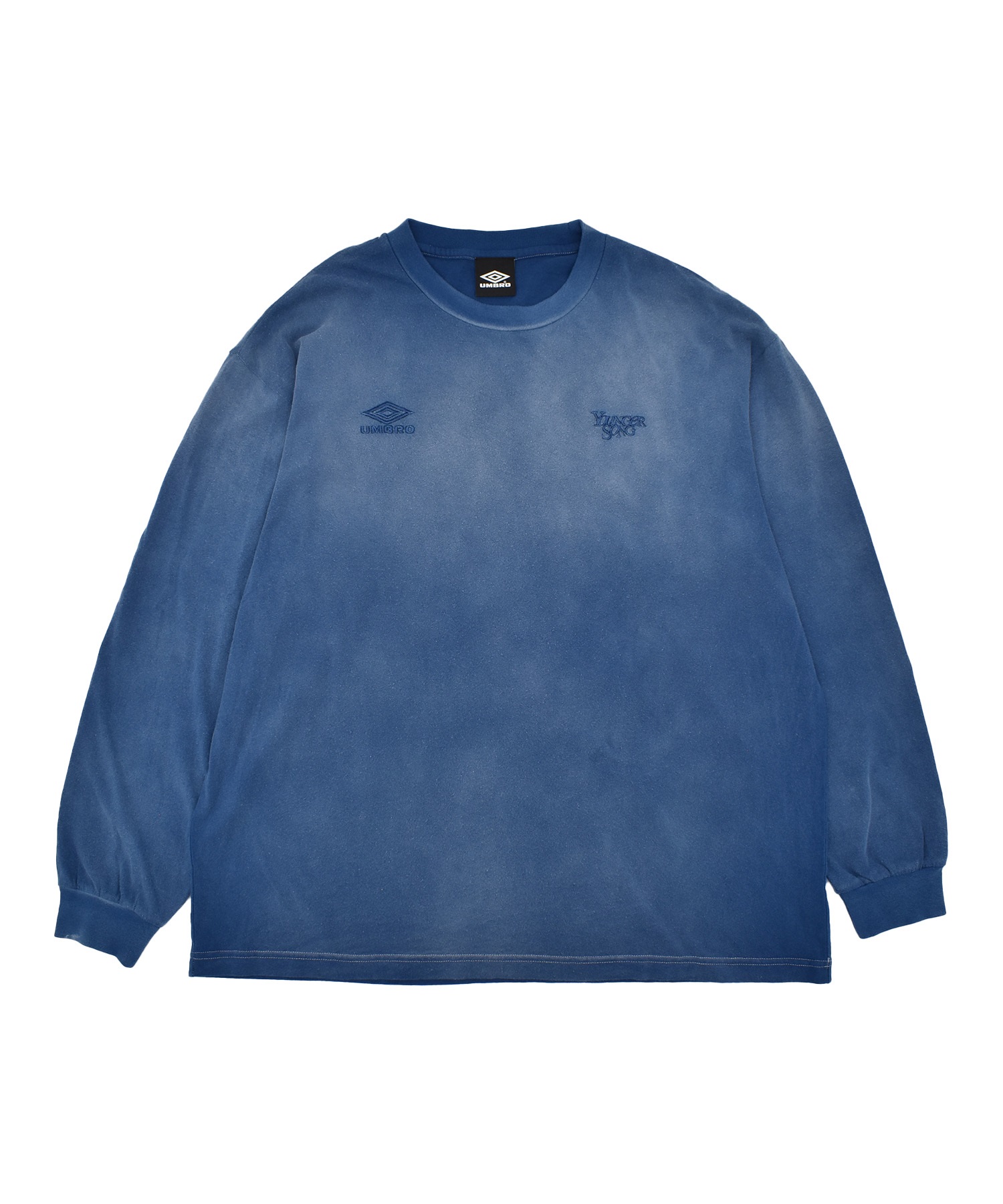 UMBRO アンブロ × Younger Song ヤンガーソング コラボ 長袖 Tシャツ ロンT MD27-LST02B ムラサキスポーツ限定(BLACK-S)