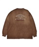 UMBRO アンブロ × Younger Song ヤンガーソング コラボ 長袖 Tシャツ ロンT MD27-LST02B ムラサキスポーツ限定(BLACK-S)