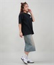LURKING CLASS ラーキングクラス 半袖 Tシャツ レディース オーバーサイズ ユニセックス ST25STM01W ムラサキスポーツ限定(BLACK-M)
