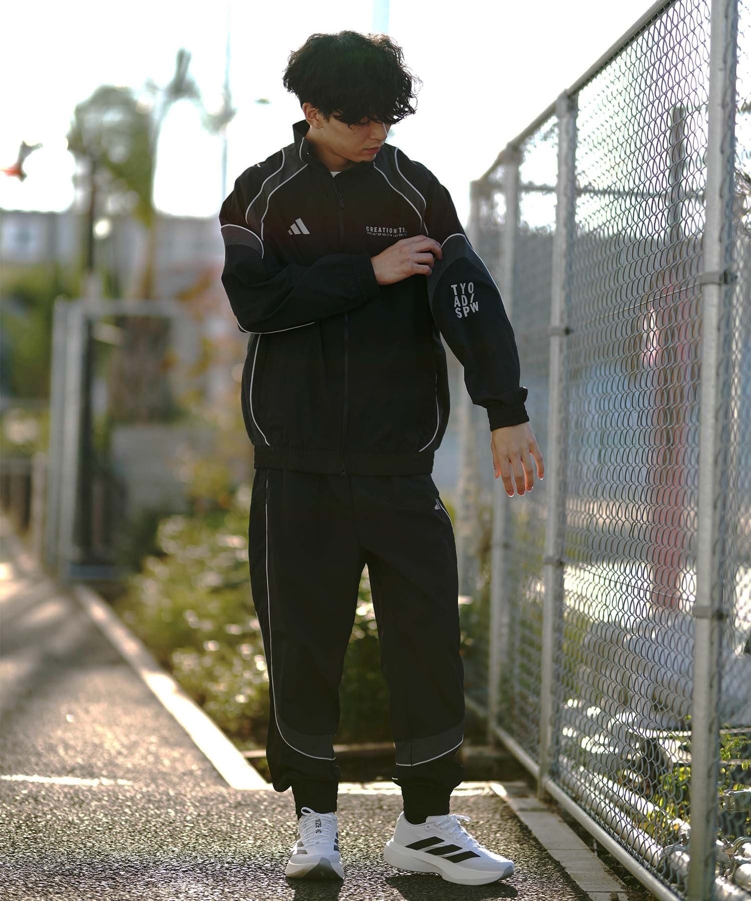 adidas アディダス アディゼロ エボ エスエル ウーブン JR1912 シューズ スニーカー ライフスタイル メンズ(WT/BK-26.0cm)
