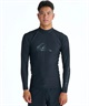 QUIKSILVER クイックシルバー 水着 ラッシュガード メンズ 長袖 Tシャツ ロンT UVカット 速乾 ストレッチ QLY261002(BLK1-M)
