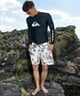 QUIKSILVER クイックシルバー 水着 ラッシュガード メンズ 長袖 Tシャツ ロンT UVカット 速乾 ストレッチ QLY261002(BLK1-M)