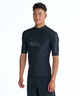 QUIKSILVER クイックシルバー 半袖 ラッシュガード メンズ ALL TIME SR QLY261006(BLK1-M)